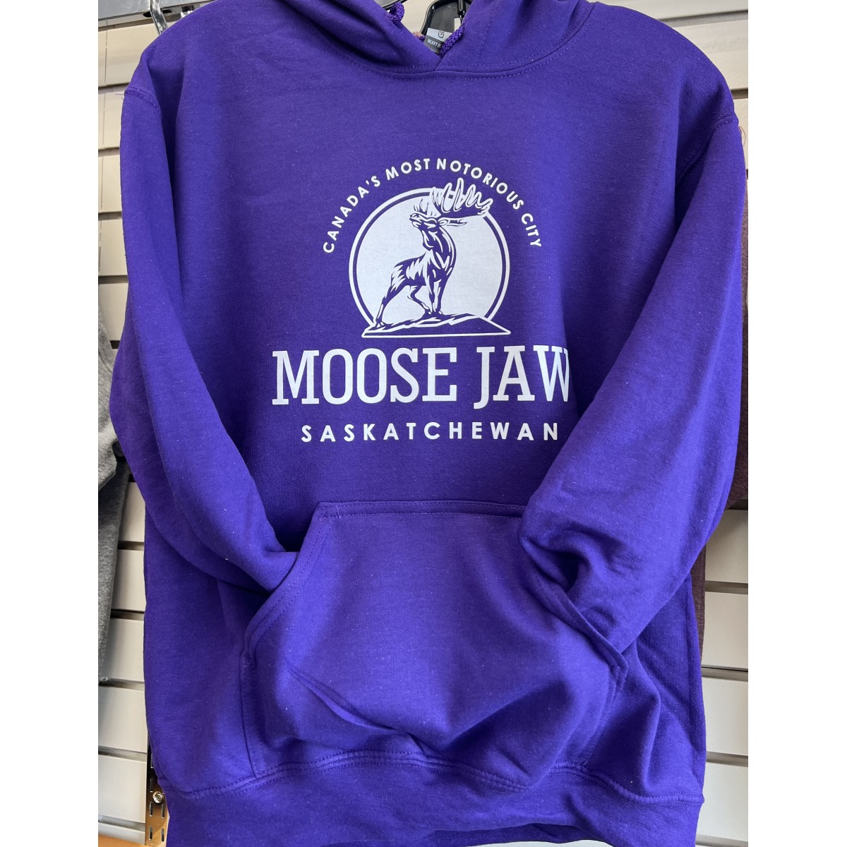 Moose Jaw Canada's Most Notorious Official Hoodie Purple